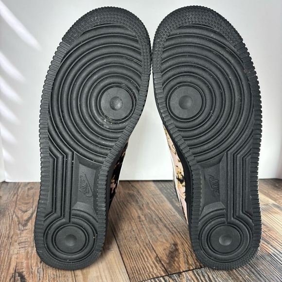 Nike Shoes Mens 10.5 Air Force 1 High Tops Acid Wash Print Swoosh Streetwear - Picture 8 of 11